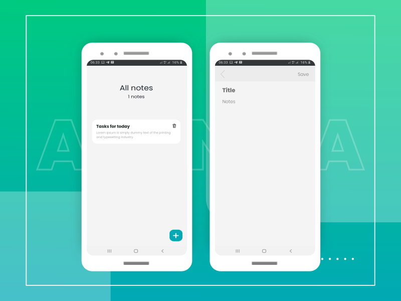 ARUNIKA - PWA notes app